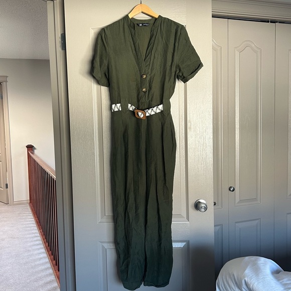 Olive Green Zara Romper - Picture 1 of 4